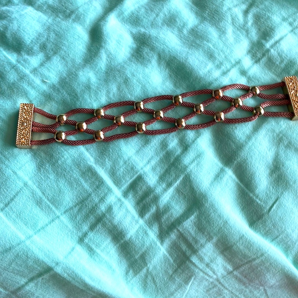 Beautiful rope and bead bracelet